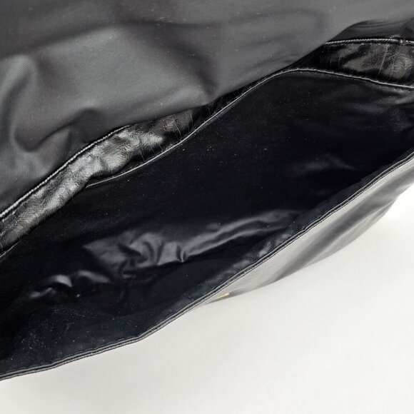 Vintage Pacific Connections Black Vegan Leather Clutch Bag w/ Bow Accent - Picture 6 of 11